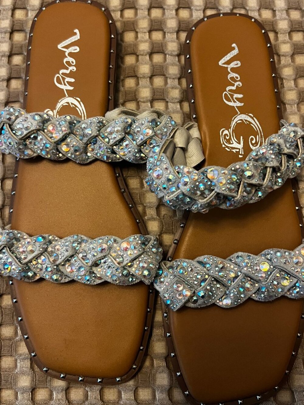 Very G Sparkly Sandals Size 8.5